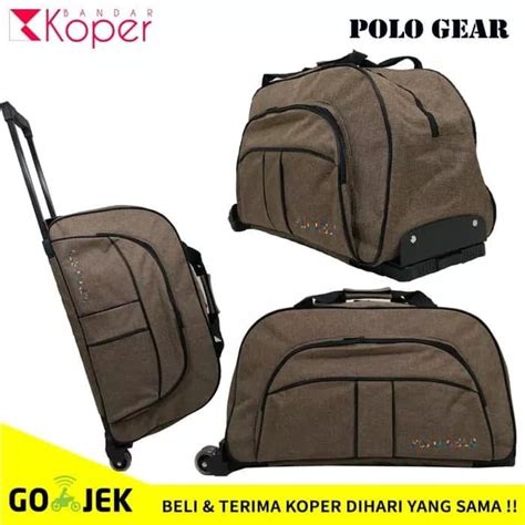 harga travel bag trolley polo